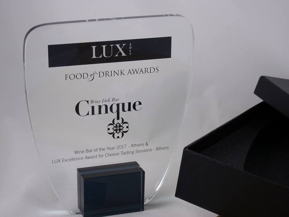 Lux awards Cinque wine bar Cheese tasting
