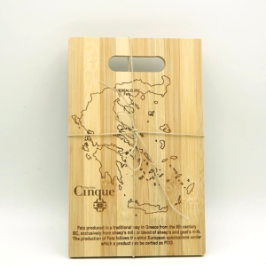 Cinque's Wooden Board with Cheese's Origin Engraving (Small)