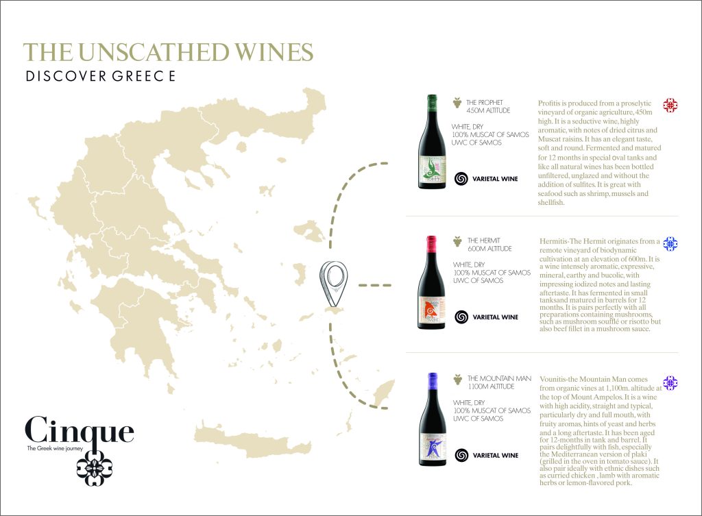 Cinque Wine Tasting Map THE UNSCATHED WINES x3