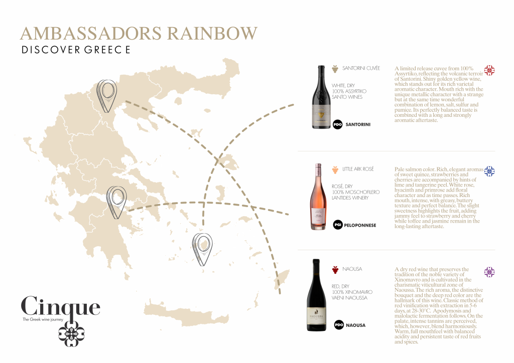 Cinque Wine Tasting Ambassadors Rainbow